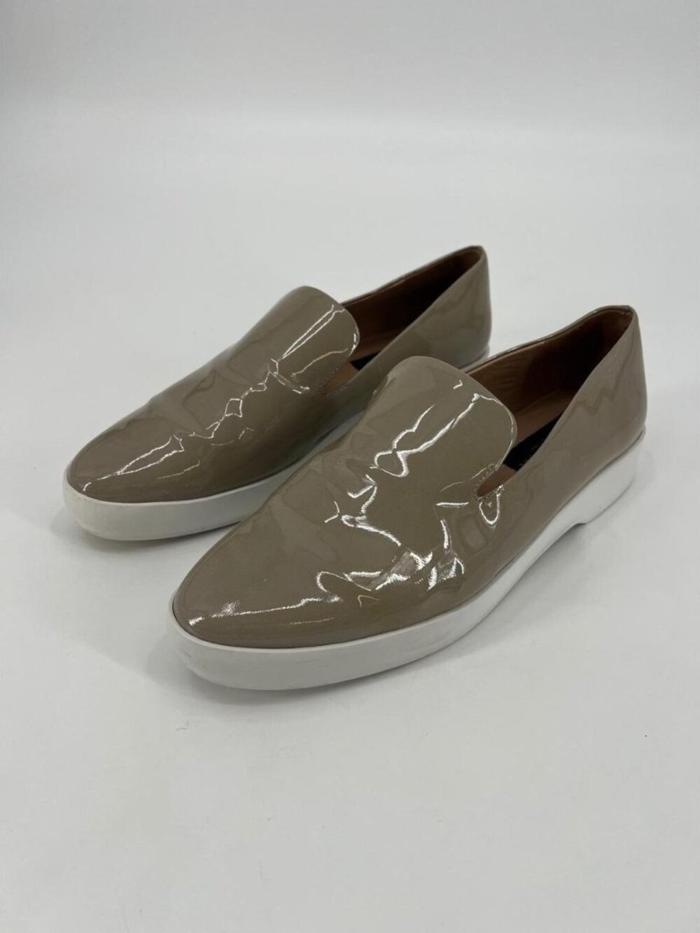 Donna Karan Women's Khaki and White Loafers